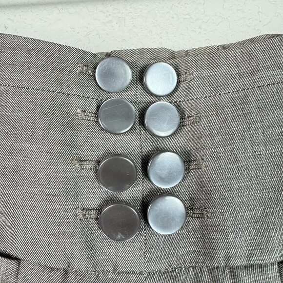 🟣 Elevenses Womens Wide Leg Gray Trouser Career Slacks Pants Size 10 - Picture 4 of 11